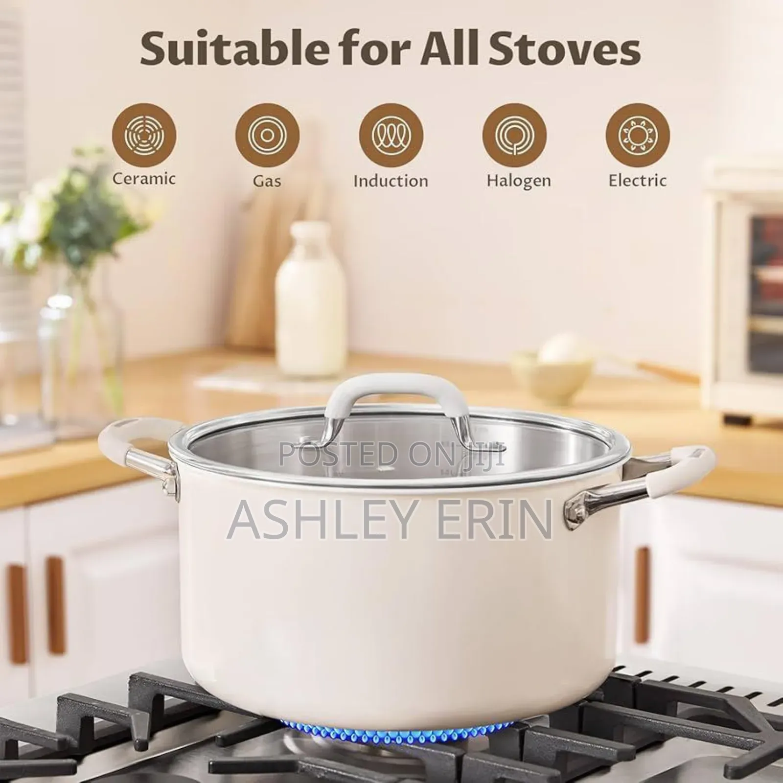 24cm Stainless Steel Stock Locking Pot With Lid
