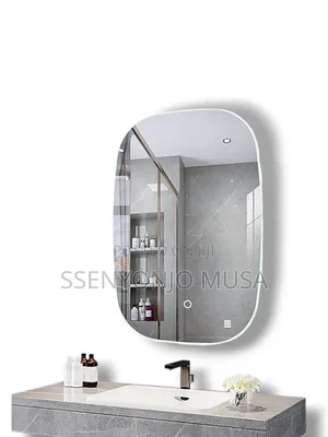 45x60cm Led Bathroom Mirror - Warm Light, Waterproof, Wall -