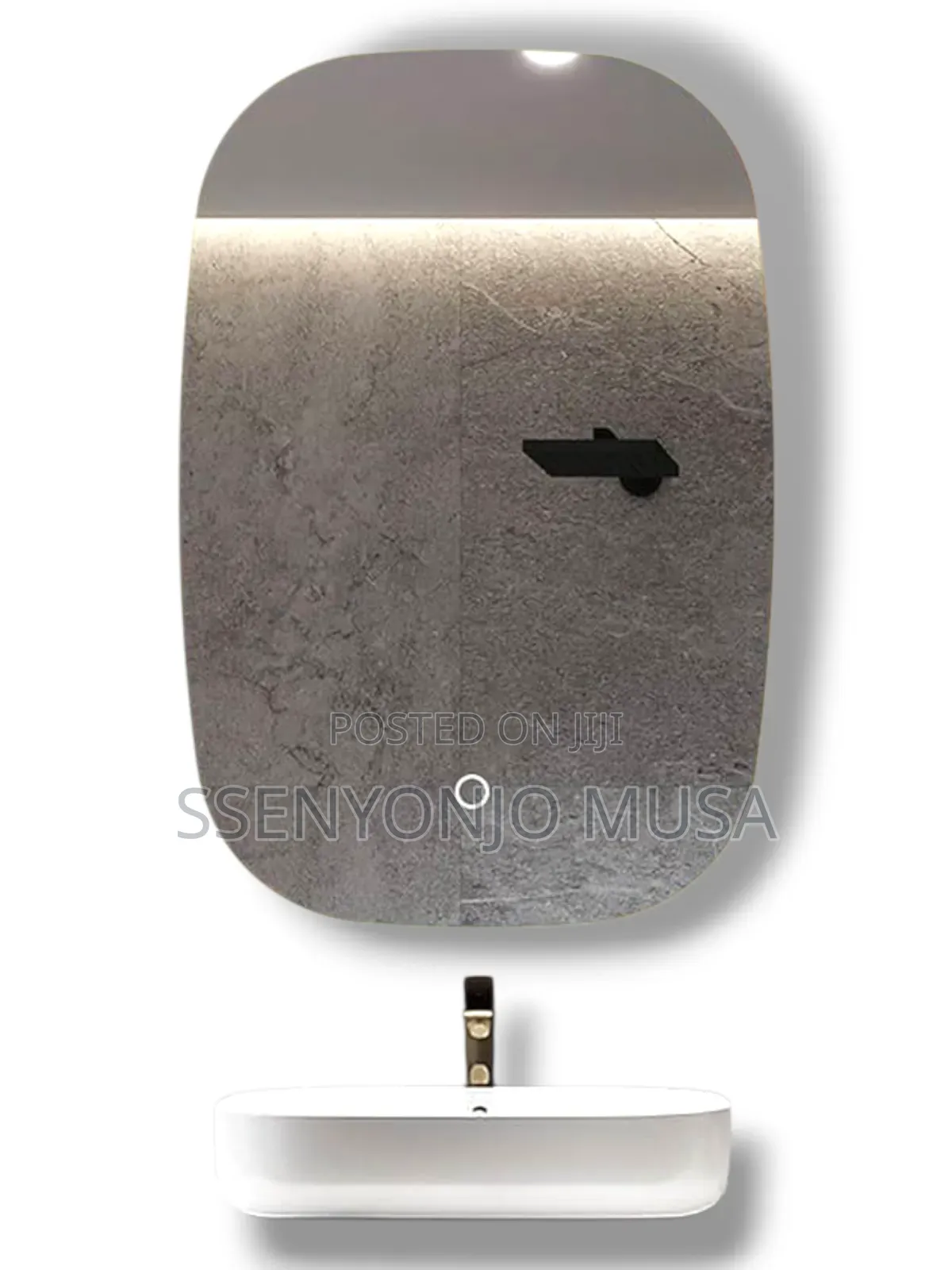 45x60cm Led Bathroom Mirror - Warm Light, Waterproof, Wall -