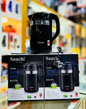 2.5l Saachi Electric Boiling Kettle - Black