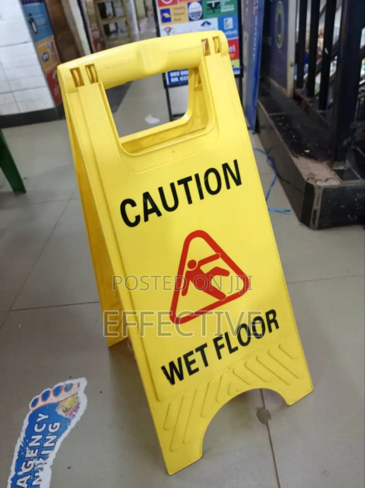 Yellow Caution Wet Floor Sign