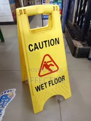 Yellow Caution Wet Floor Sign