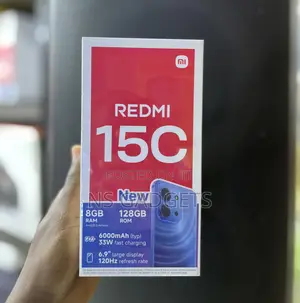 New Xiaomi Redmi 15C 4G 128 GB Black