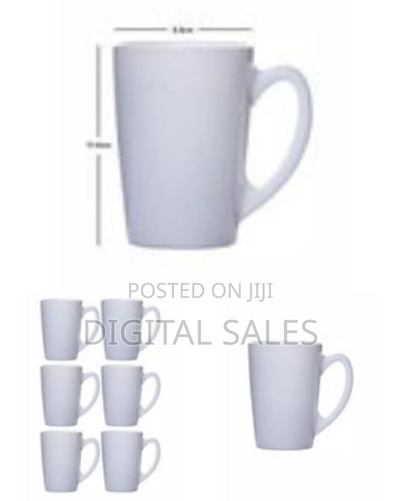 Luminarc 6 Pieces of Luminarc Plain Tea Coffee Mug Cups