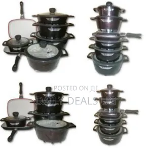 Malveen 12 Pieces Round Non-Stick Serving Dishes Saucepans Cookware