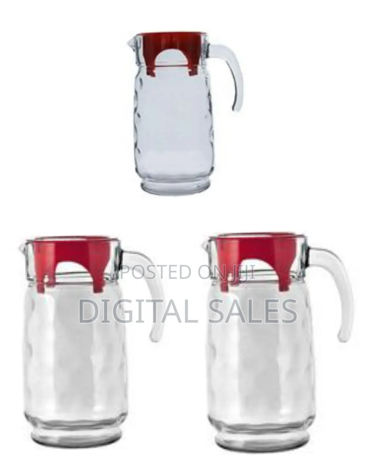 Pasabahce 1.65l Space Glass Water Jug With Lid Heat Resistant Large