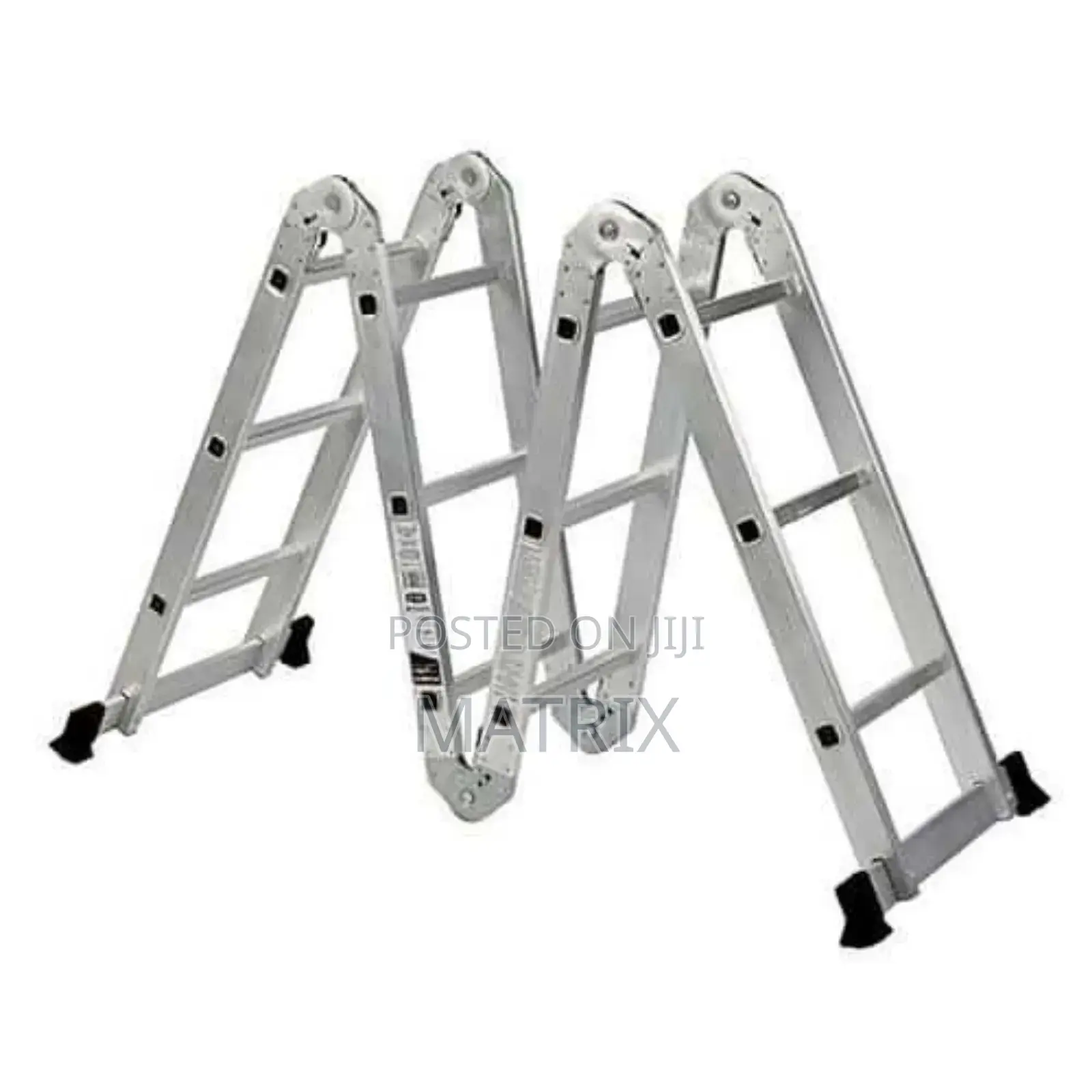3x4 Multi-purpose Aluminum Folding Ladder - Silver