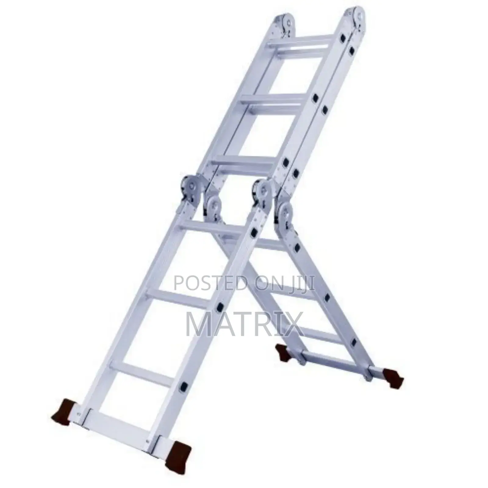 3x4 Multi-purpose Aluminum Folding Ladder - Silver