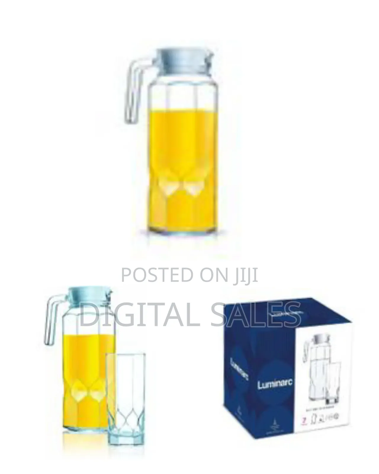 Luminarc 7 Piece Octime Diamond Drinkware Set Water Set