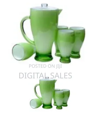 Royal Ford 4 Piece Acrylic Juice Tumbler Cups and 1 Piece Jug