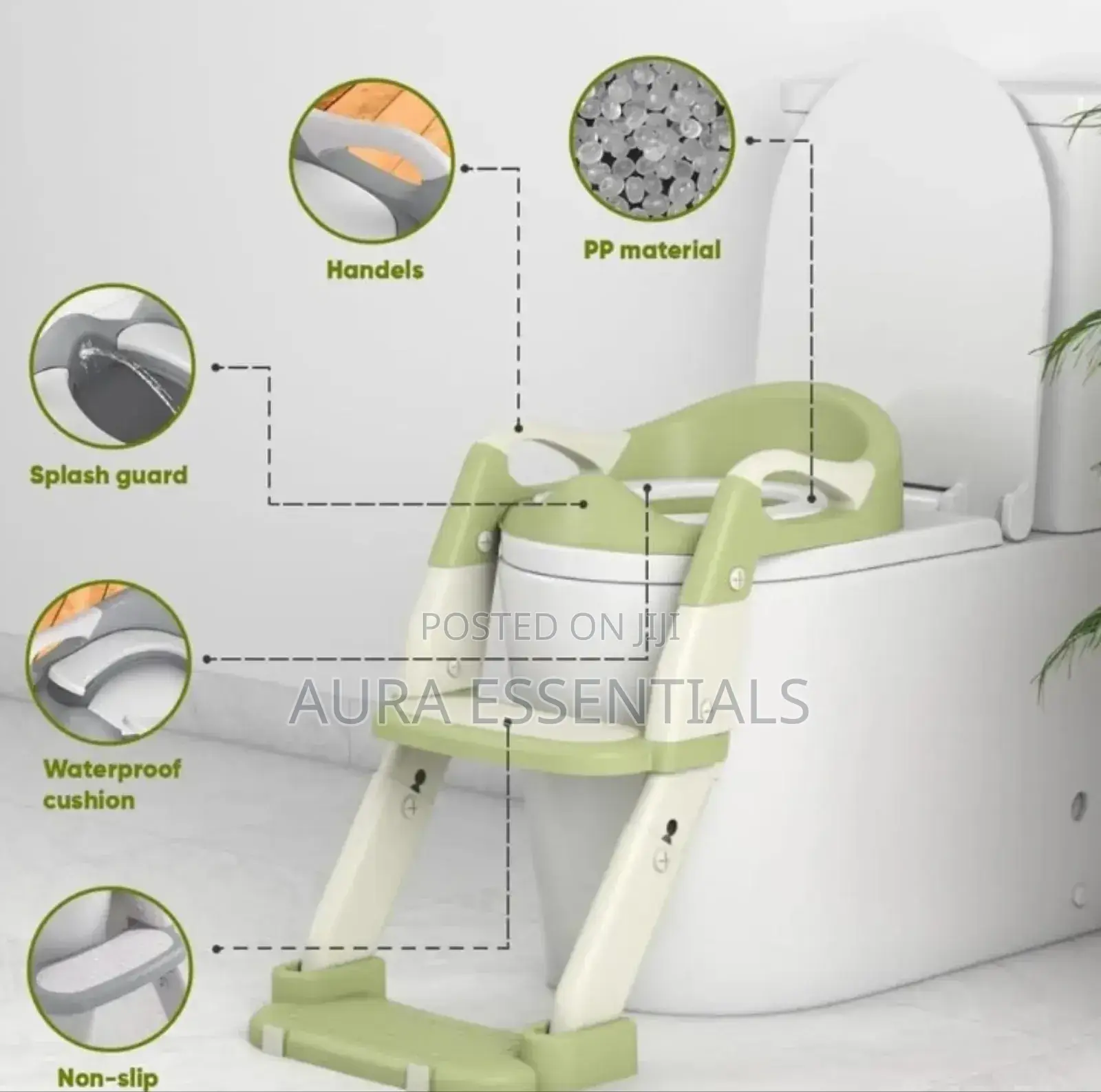 Unique 3-in-1 Toilet Potty Training Seat