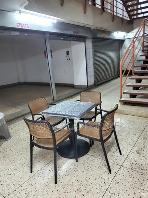 Exemplary Plastic Chairs and Table Set for Unique Restaurant