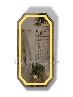 Full Length Led Mirror - Black, Touch Switch, Energy Saving