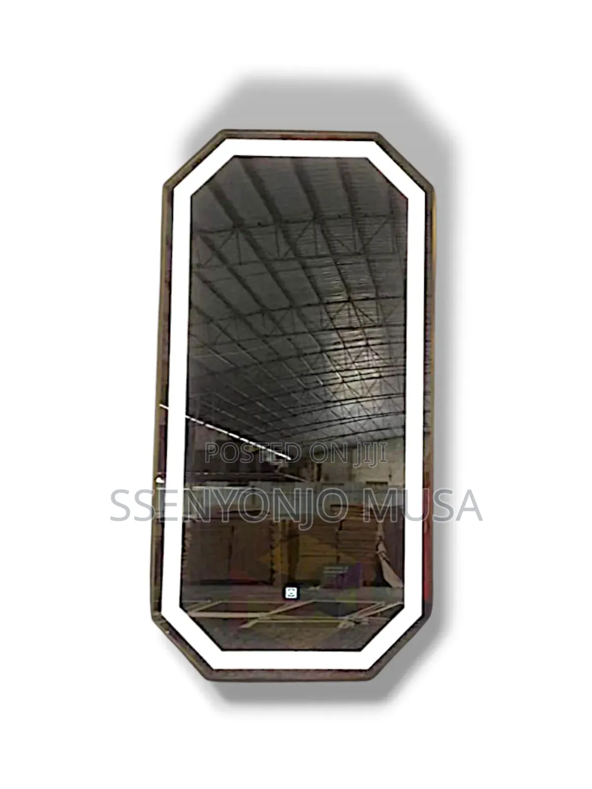Full Length Led Mirror - Black, Touch Switch, Energy Saving