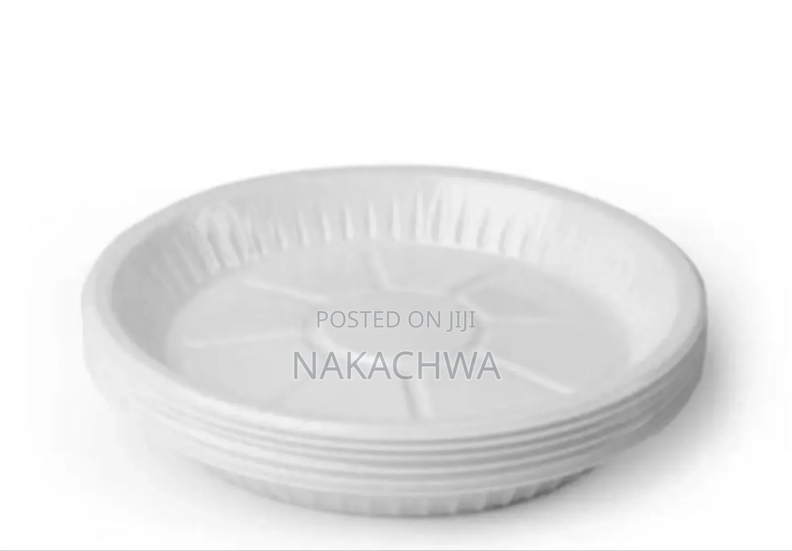 500 Pieces of Disposable Round Plastic Plates