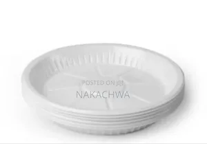 500 Pieces of Disposable Round Plastic Plates