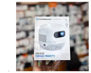 Powerology Palm Size Projector Mini Beam 8000mah 2gb Ram 720p Hd