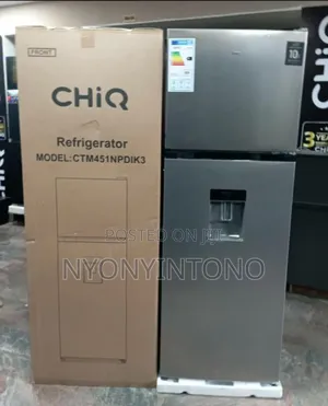 Chiq 451litres Frost Free Double Door Fridge With Water Dispenser