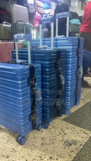 Medium Size Plastic Travel Suitcase - Multicolor