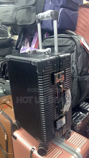 Medium Size Plastic Travel Suitcase - Multicolor