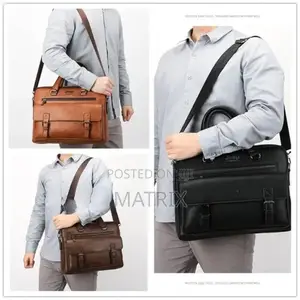 Leather Jeep Laptop Bag Briefcase