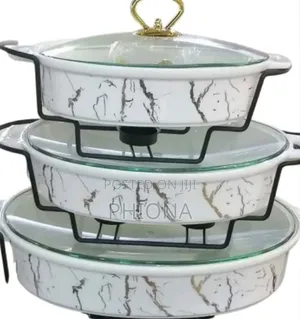 Ceramic 3pcs Chaffing Dishes