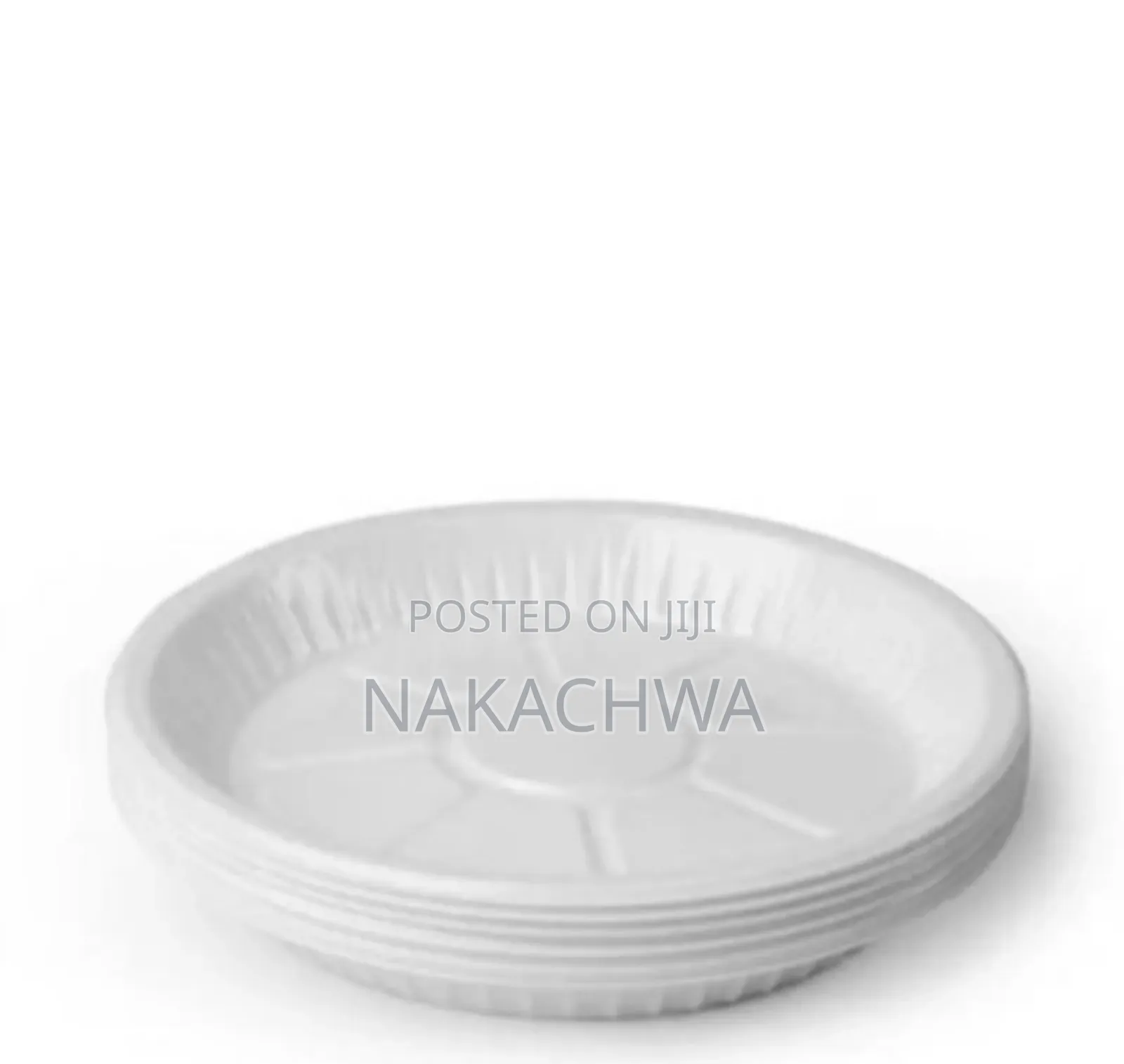 12 Pieces of Round Disposable Plates