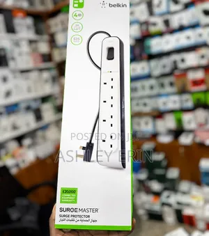 4-Outlet Surge Protection Strip With 2m Power Cord Belkin