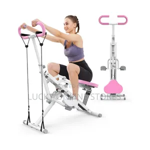 Foldable Rower Fullbody Workout Machine With Resistance Bands