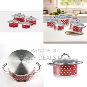 4 Piece of Stainless Steel Induction Saucepan With Glass Lid