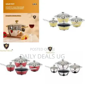 4 PCS Stainless Steel Cookware Set With Lid Cooking Pots Saucepans Set