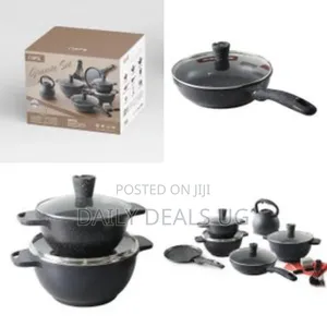 Die Cast Cookware Set 21pcs Cooking Pots Non-Stick Marble Cookware Set