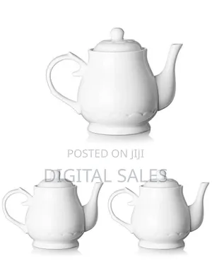 Round Ceramic Teapot, 24 Ounces