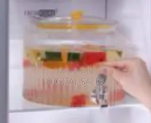 4l Acrylic Round With Faucet Juice Container, Pot Beverage