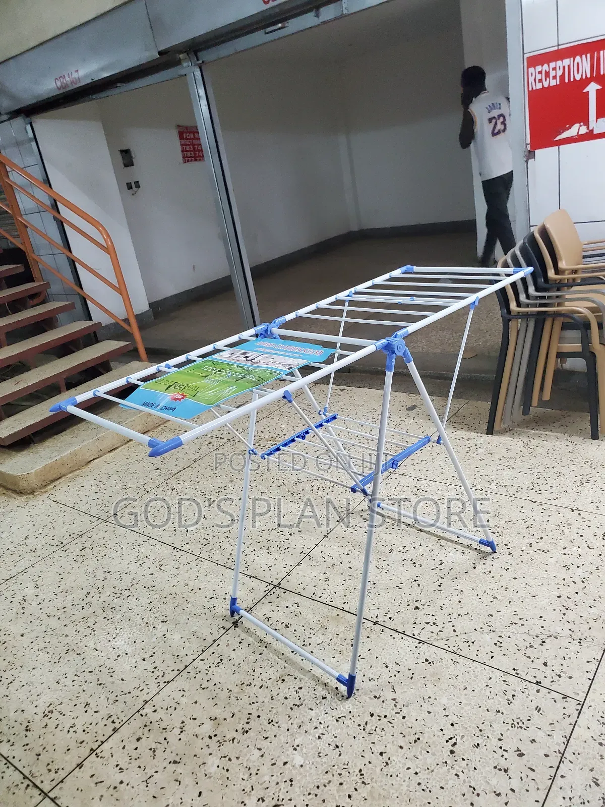 Foldable/Portable Clothes Drying and Hanging Rack