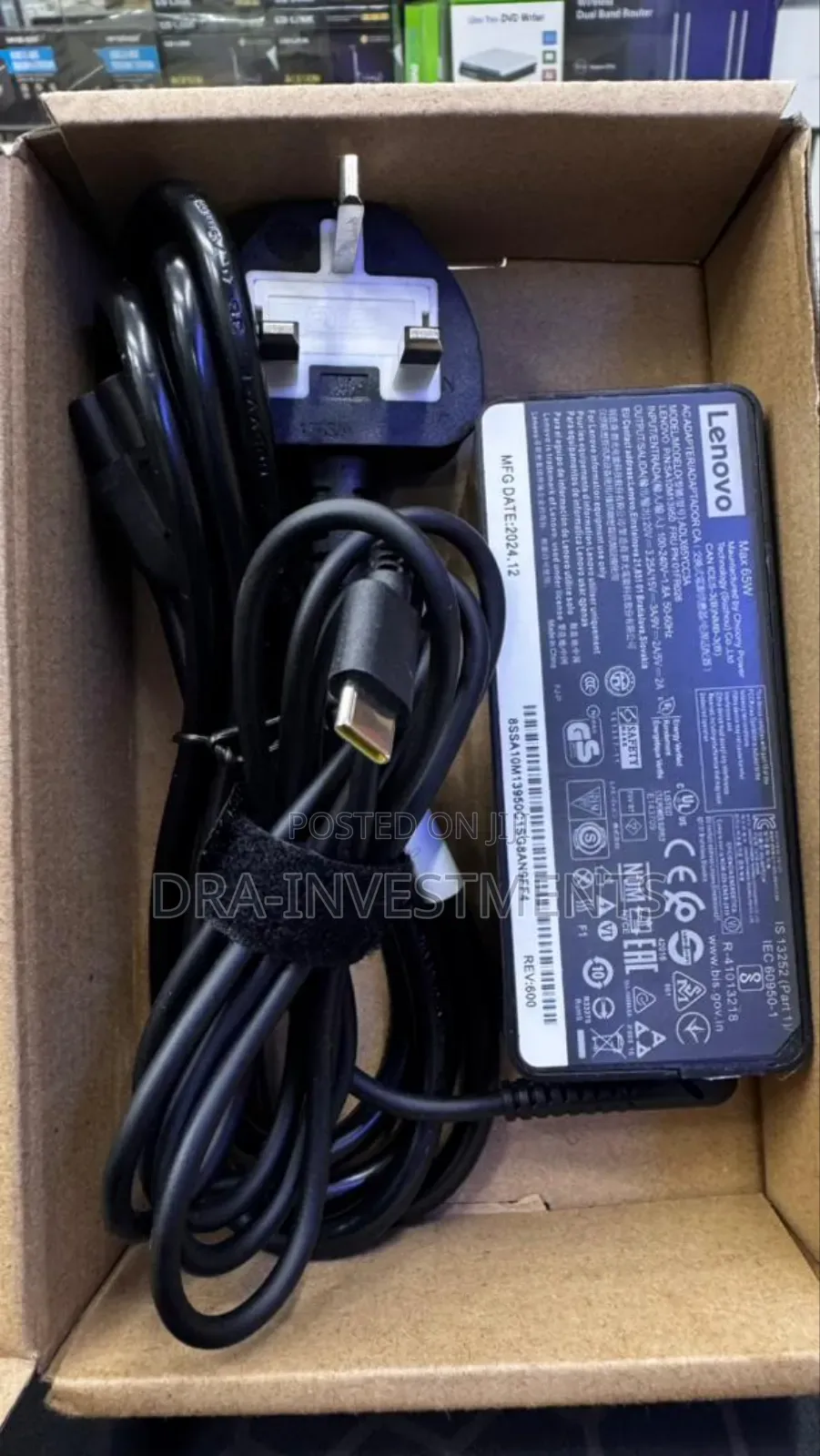 Lenovo Type-C Laptop Charger 65w