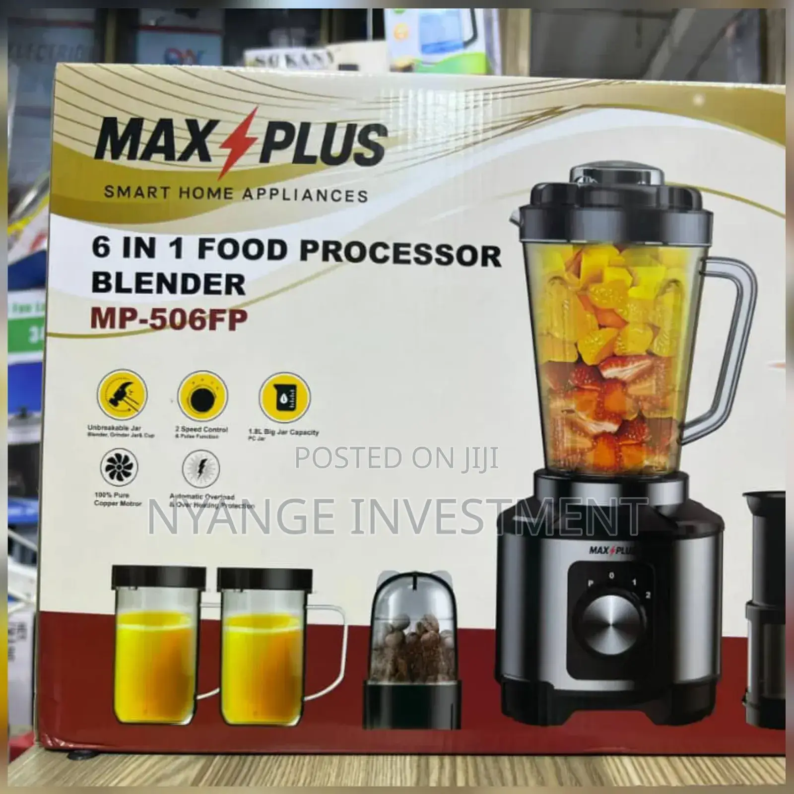 Food Processor and Blender 6 in 1 Maxplus Blender.