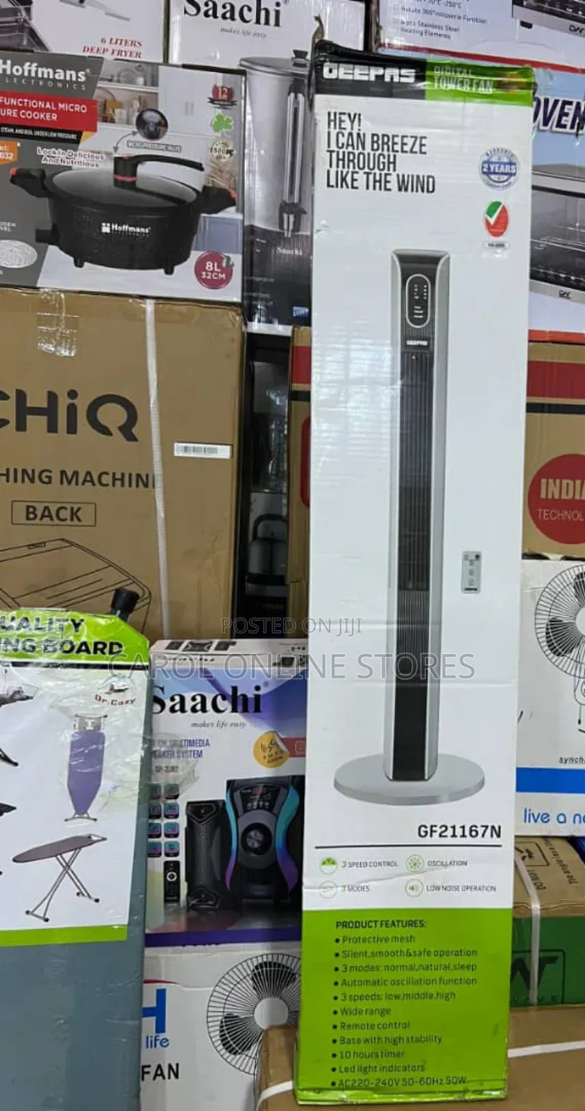 Geepas Portable Tower Fan