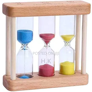 5mins Creative Mini Wooden Hourglass Clock for Home Office