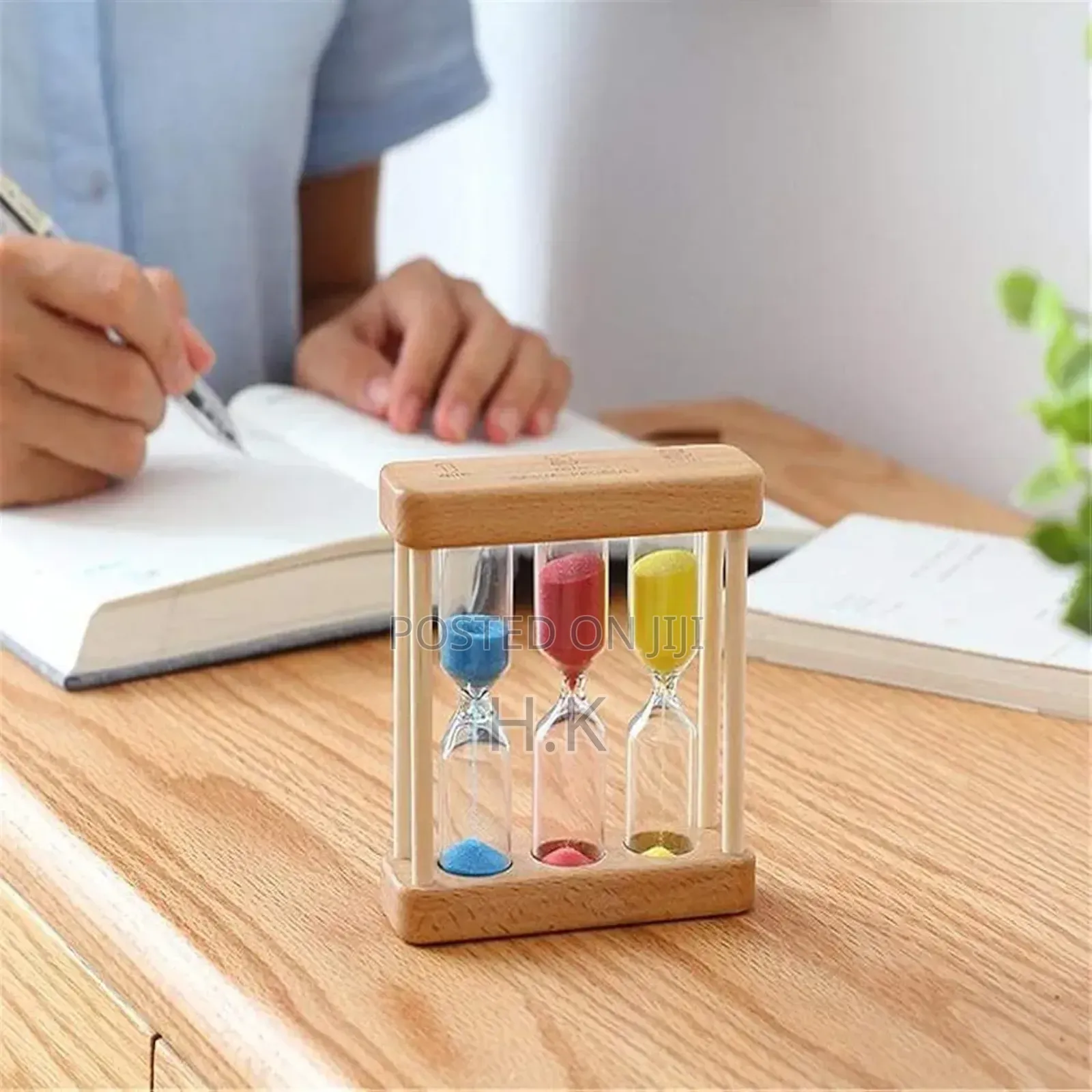 5mins Creative Mini Wooden Hourglass Clock for Home Office