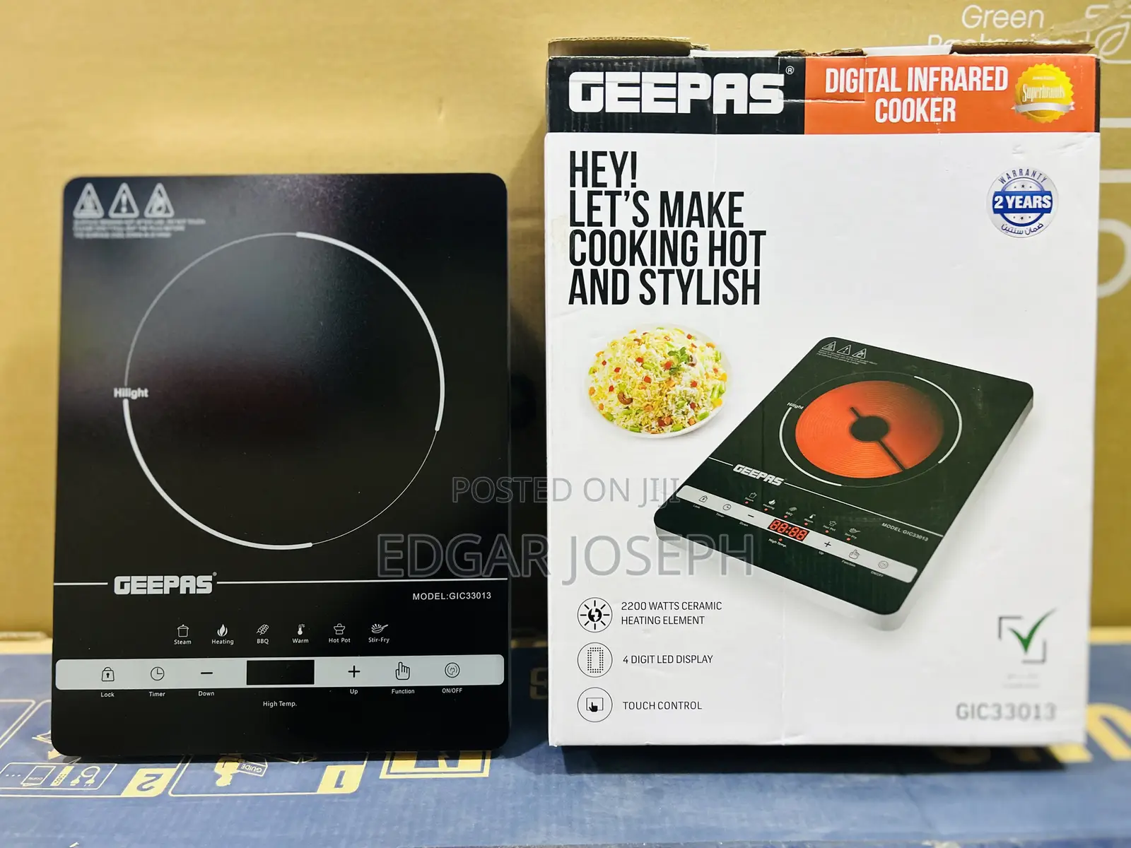 Geepas Single Digital Infrared Cooker