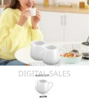 Ceramic Milk Jug Small 6 Pcs, 110ml Gravy Jug With Handle, Milk