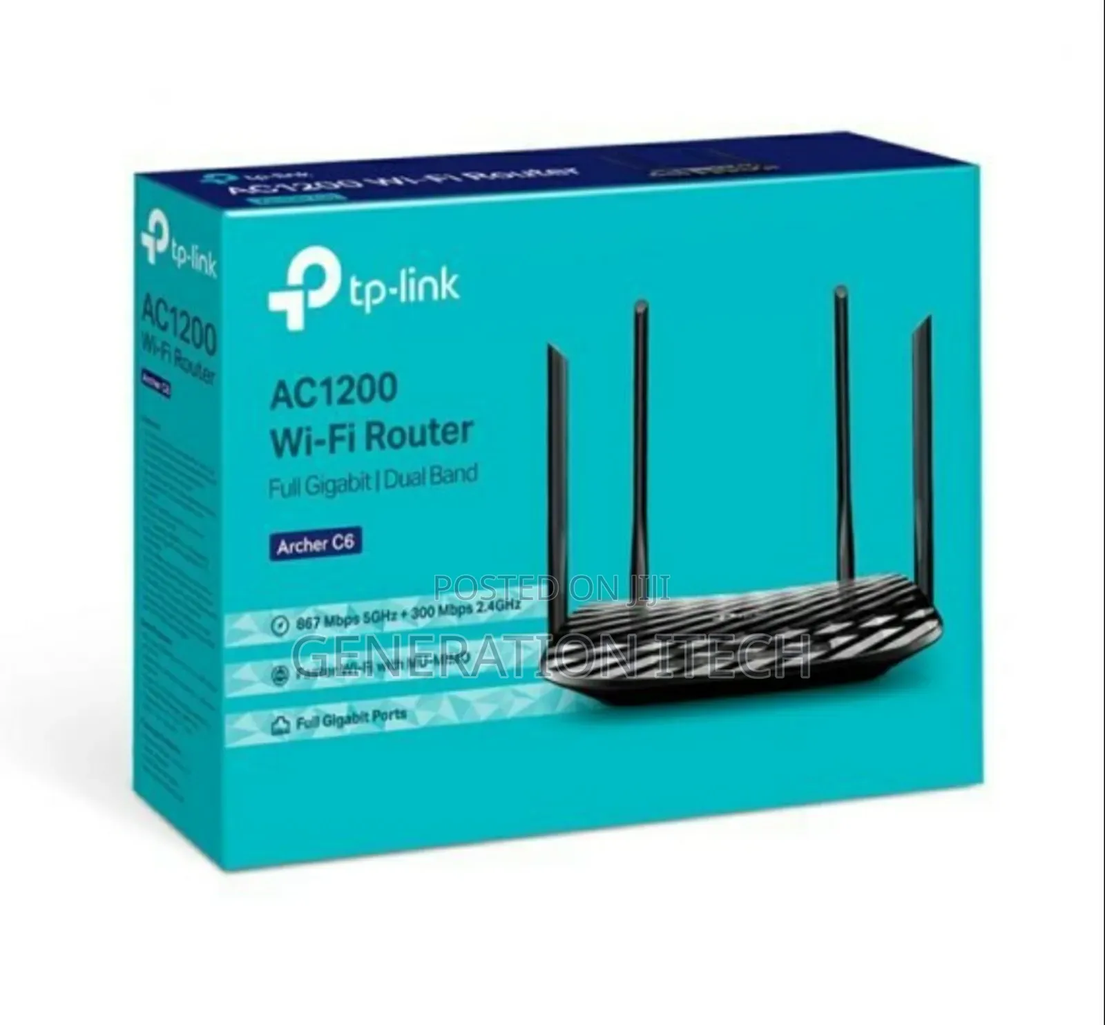 Tp Link Ac 1200 Mesh Wifi Router Full Gigabit Archer C6
