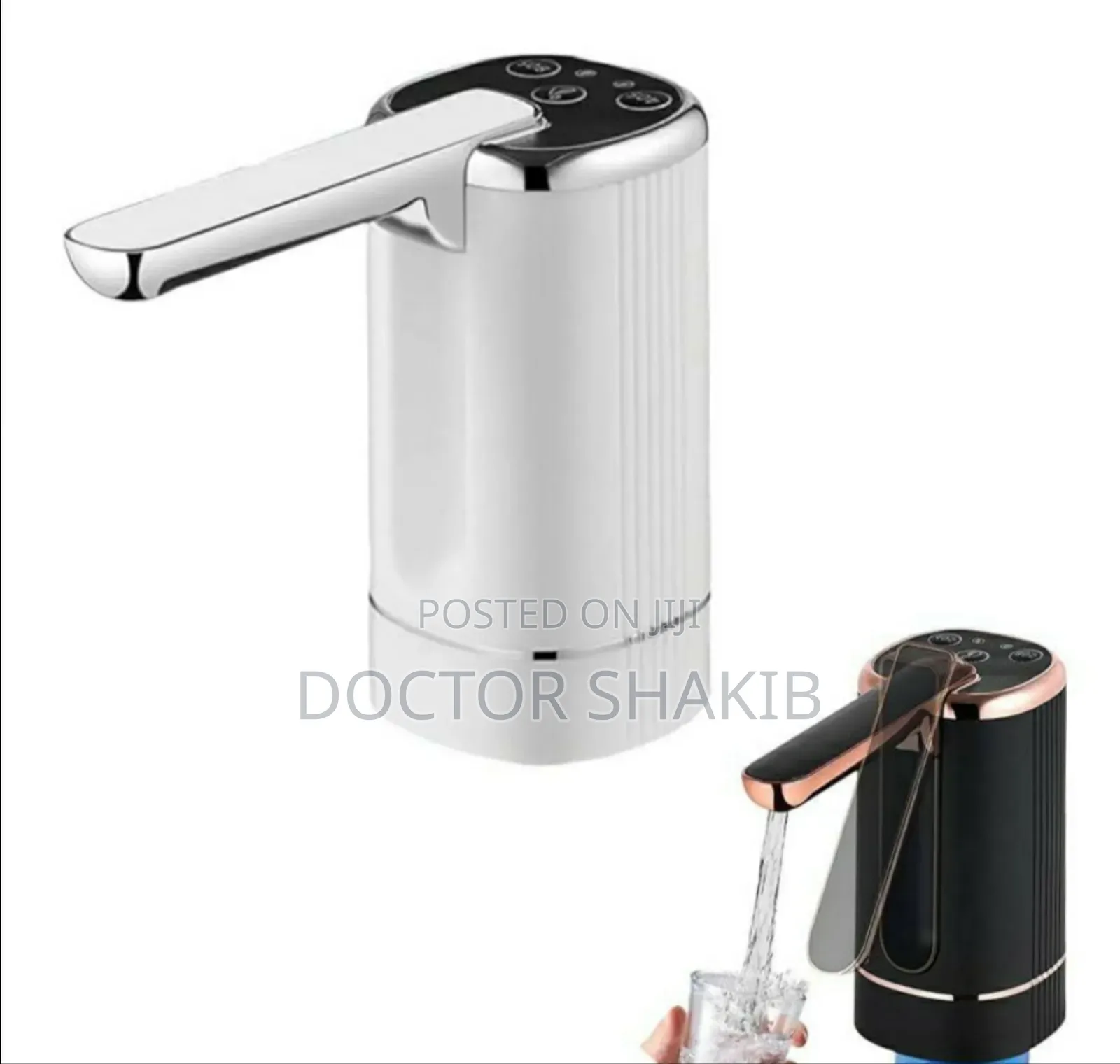 New Automatic Water Dispenser Pump Black White