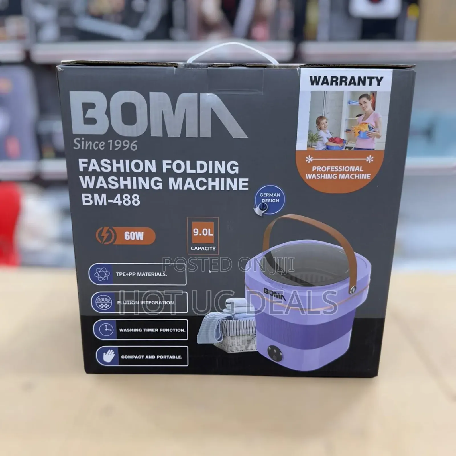 Boma Fashion Folding Washing Machine 8l - Multcolour