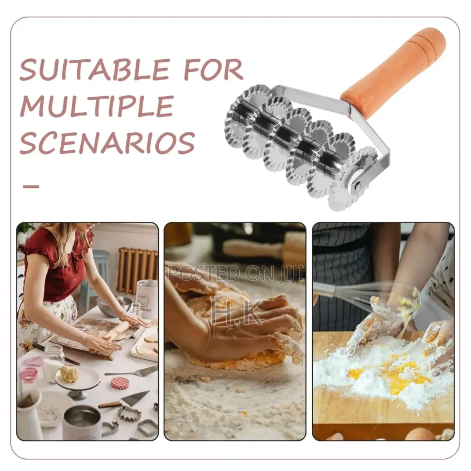 Stainless Steel Dough Lattice Roller Cutter