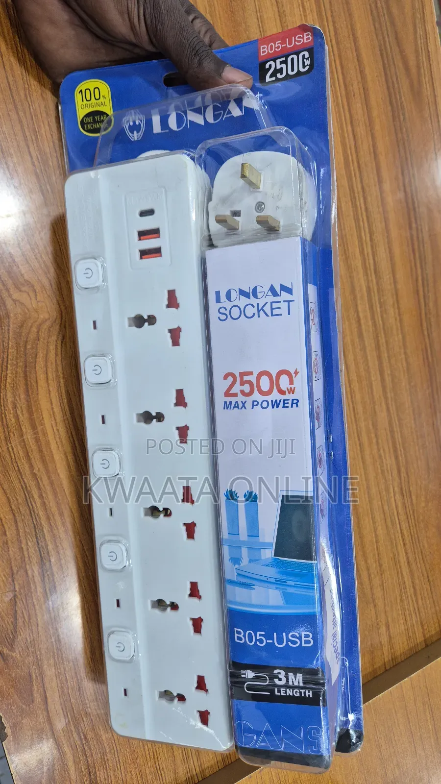 Longan 5 Way Multifunctional Usb Extension Cable Socket, C to C Port