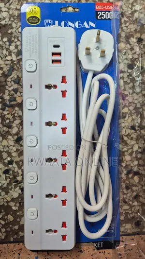 Longan 5 Way Multifunctional Usb Extension Cable Socket, C to C Port