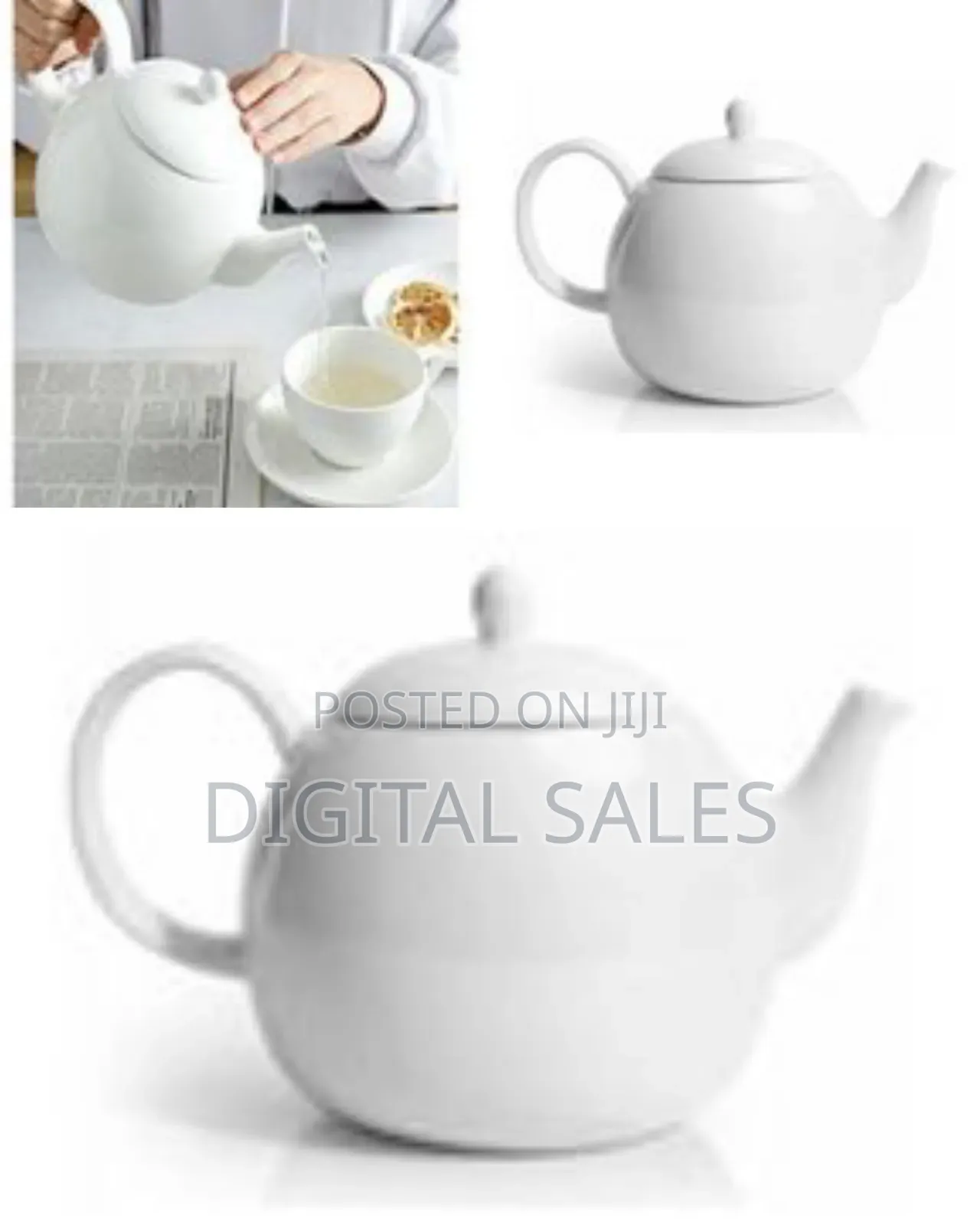 Other Round Ceramic Teapot, 1litre