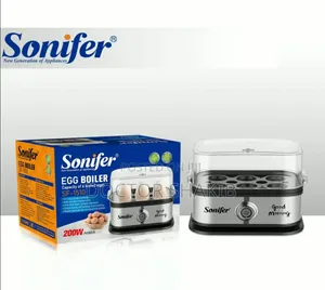Sonifer Sf-1510 Mini Electric Egg Cooker, a Fast 6-Egg Steamer Boiler
